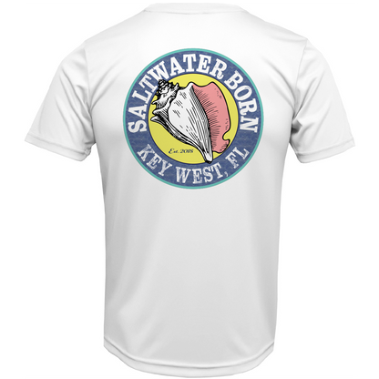 Key West, FL Marlin on Chest Short Sleeve UPF 50+ Dry-Fit Shirt