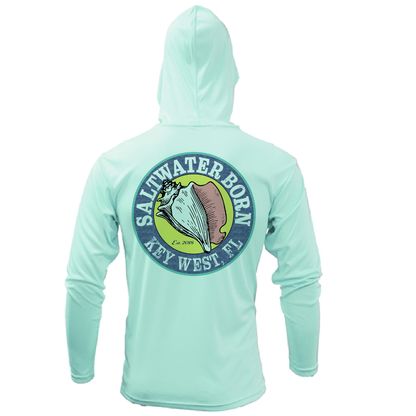 Key West, FL Linear Logo Long Sleeve UPF 50+ Dry-Fit Hoodie