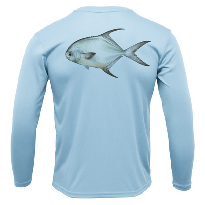 Key West, FL Permit Long Sleeve UPF 50+ Dry-Fit Shirt
