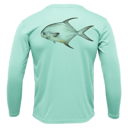 Key West, FL Permit Long Sleeve UPF 50+ Dry-Fit Shirt