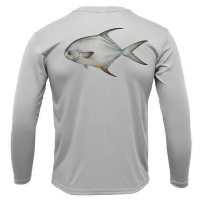 Key West, FL Permit Long Sleeve UPF 50+ Dry-Fit Shirt