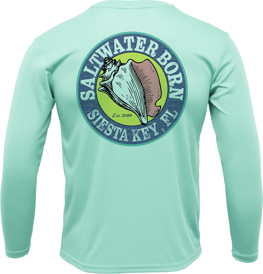 SK Permit on Chest Long Sleeve UPF 50+ Dry-Fit Shirt
