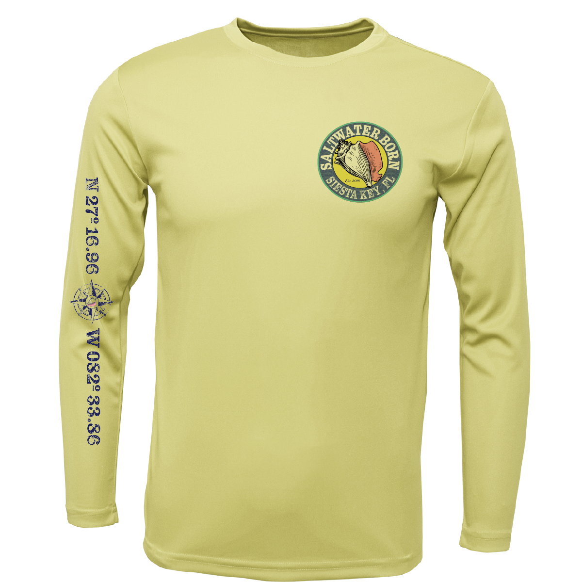 Siesta Key Snapper Long Sleeve UPF 50+ Dry-Fit Shirt