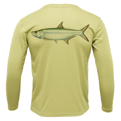 Siesta Key, FL Tarpon Long Sleeve UPF 50+ Dry-Fit Shirt