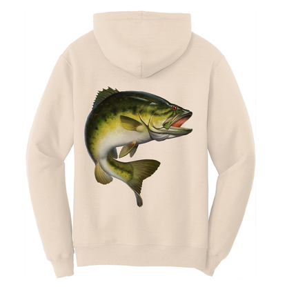 Texas Freshwater Born Men's Largemouth Bass Cotton Hoodie