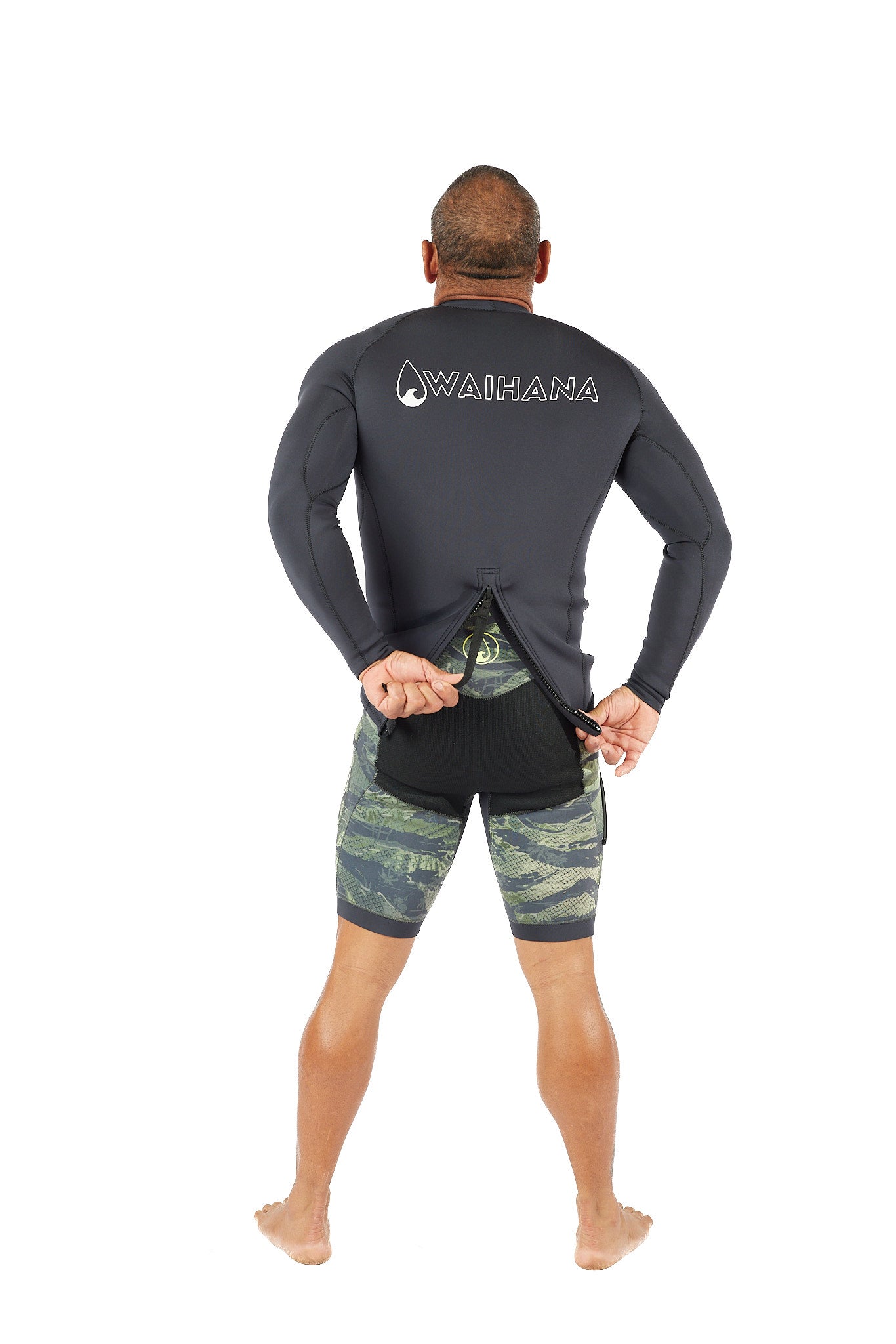 Men's Essentials Rear-zip Surf Top v1
