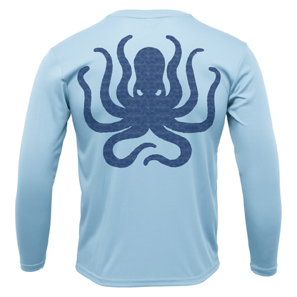 Key West, FL Kraken Men's Long Sleeve UPF 50+ Dry-Fit Shirt