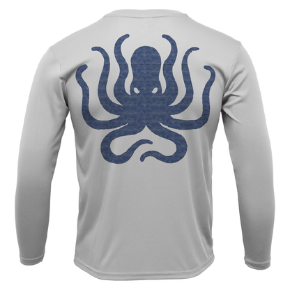Freshwater Born "Live Love Lake" Kraken Men's Long Sleeve UPF 50+ Dry-Fit Shirt