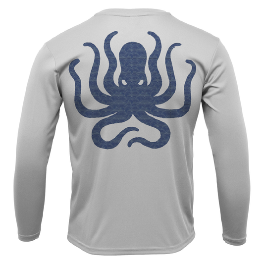 Catalina Island, CA Kraken Boy's Long Sleeve UPF 50+ Dry-Fit Shirt