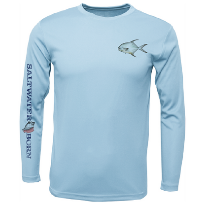 Permit on Chest Long Sleeve UPF 50+ Dry-Fit Shirt