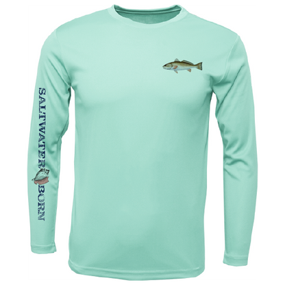 Clean Redfish Long Sleeve UPF 50+ Dry-Fit Shirt