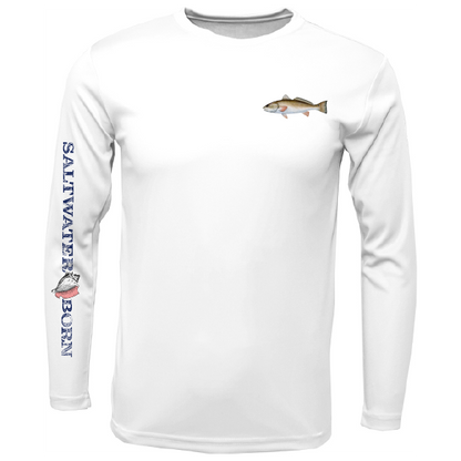 Redfish on Chest Long Sleeve UPF 50+ Dry-Fit Shirt