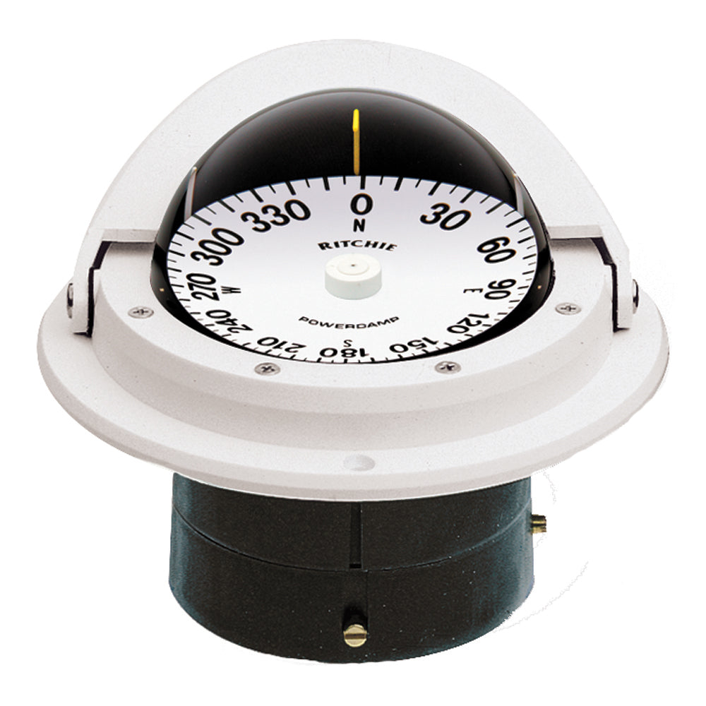 Ritchie F-82W Voyager Compass - Flush Mount - White | SendIt Sailing