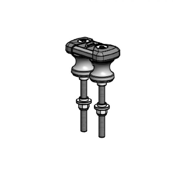 Spinlock Aft Organizer 2X20mm Sheave (1 Rope) with Min Sheave Spacing | SendIt Sailing