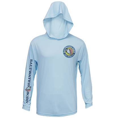 Key West, FL Stone Crab Long Sleeve UPF 50+ Dry-Fit Hoodie