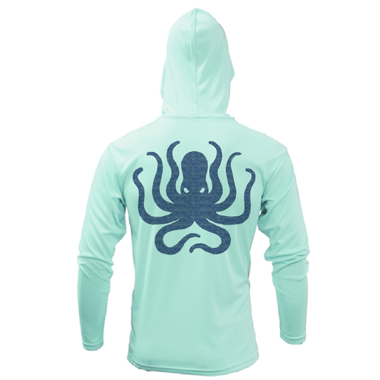 Charleston, SC Kraken Palmetto Logo Men's Long Sleeve UPF 50+ Dry-Fit Hoodie