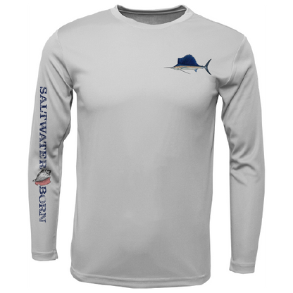 Sailfish on Chest Long Sleeve UPF 50+ Dry-Fit Shirt