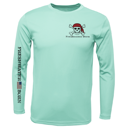Freshwater Born "All For Rum and Rum For All" Men's Long Sleeve UPF 50+ Dry-Fit Shirt