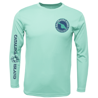 Catalina Island, CA Kraken Boy's Long Sleeve UPF 50+ Dry-Fit Shirt