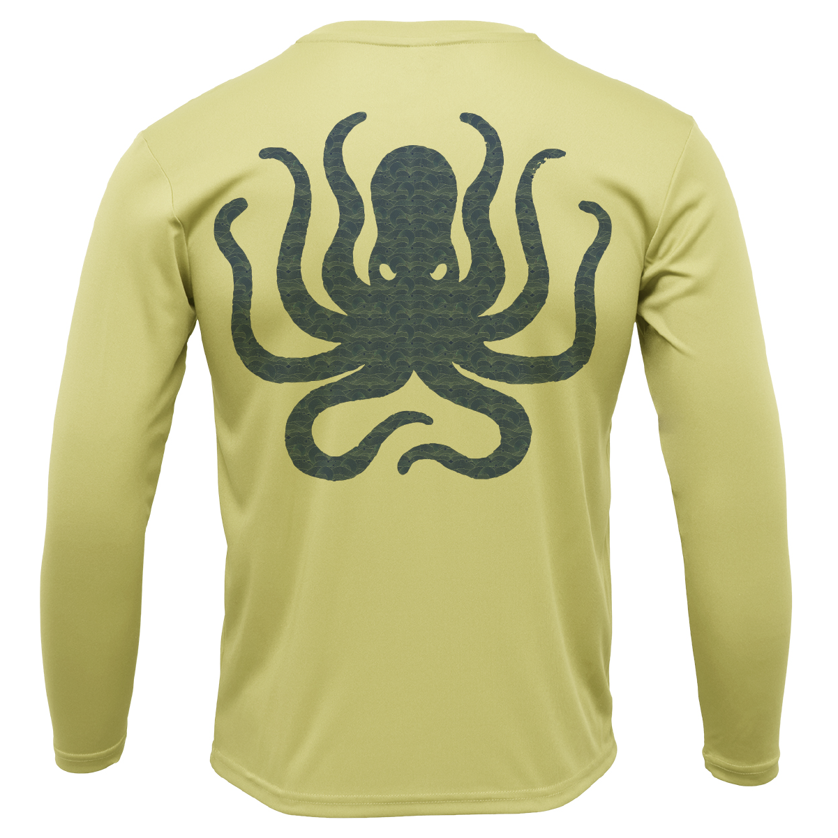 Freshwater Born "Live Love Lake" Kraken Men's Long Sleeve UPF 50+ Dry-Fit Shirt