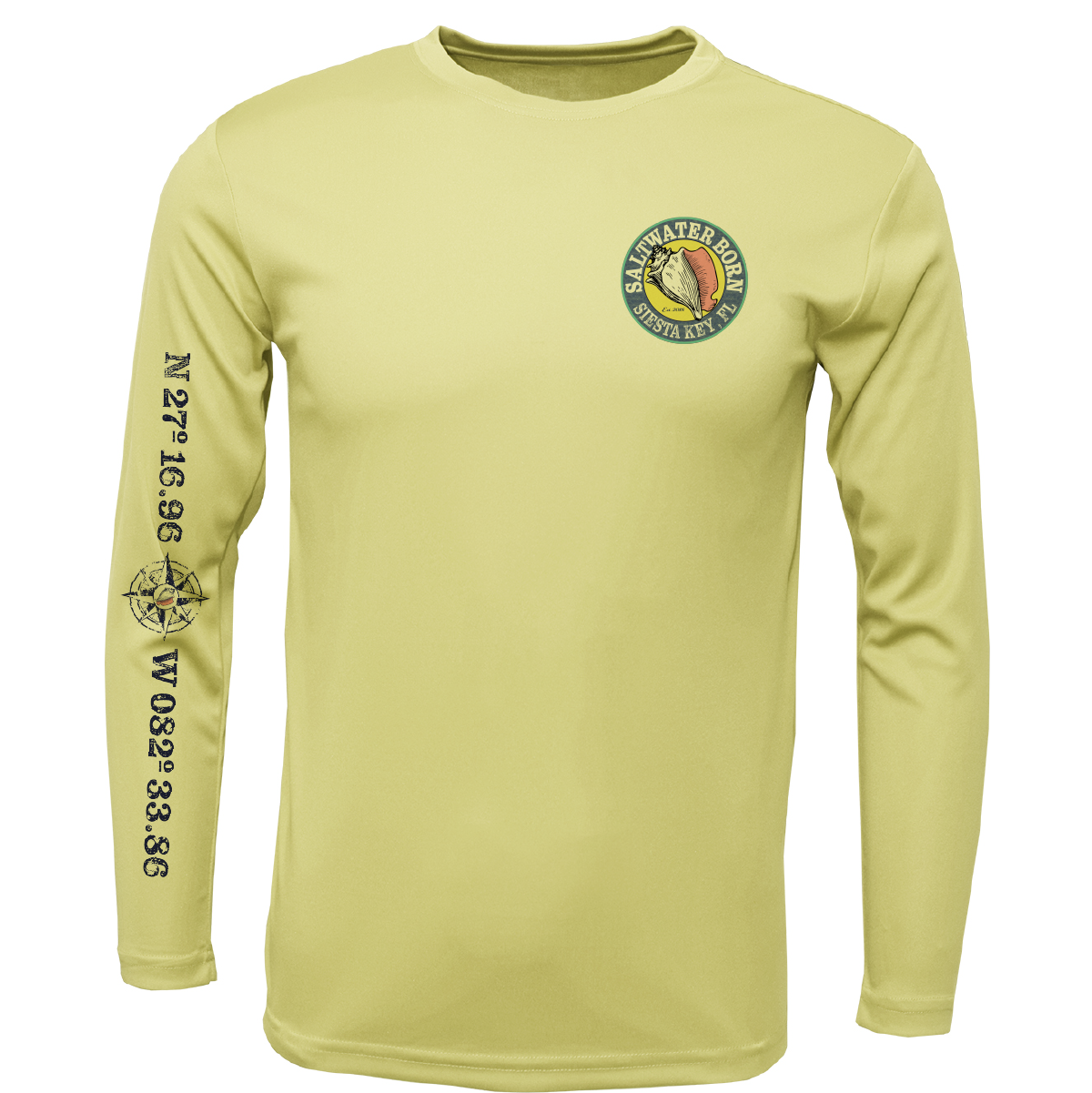 Siesta Key, FL Tuna Long Sleeve UPF 50+ Dry-Fit Shirt