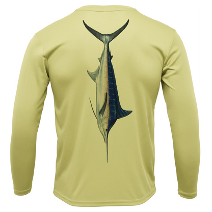 Catalina Island Blue Marlin Long Sleeve UPF 50+ Dry-Fit Shirt
