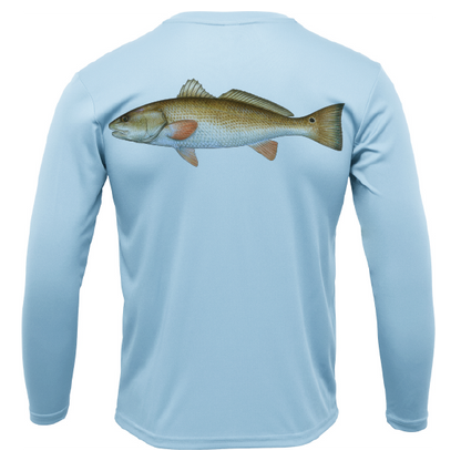 Siesta Key, FL Redfish Long Sleeve UPF 50+ Dry-Fit Shirt