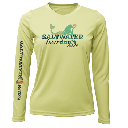 Tarpon Springs, FL "Saltwater Hair Don't Care" Long Sleeve UPF 50+ Dry-Fit Shirt