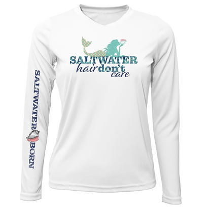 Dunedin, FL "Saltwater Hair Don't Care" Long Sleeve UPF 50+ Dry-Fit Shirt