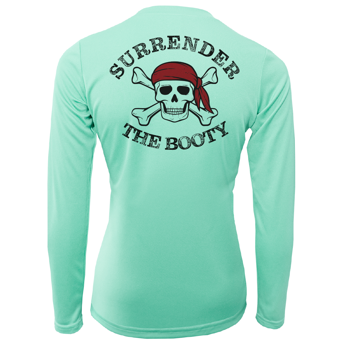 Michigan Freshwater Born "Surrender The Booty" Women's Long Sleeve UPF 50+ Dry-Fit Shirt