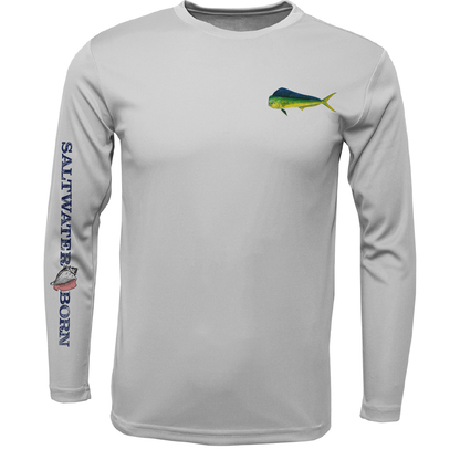 SK Mahi on Chest Long Sleeve UPF 50+ Dry-Fit Shirt