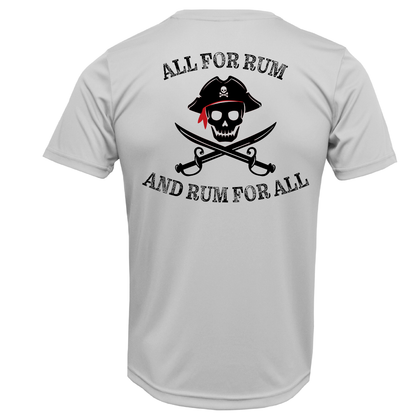 Lake Travis "All For Rum and Rum For All" Men's Short Sleeve UPF 50+ Dry-Fit Shirt
