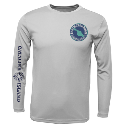 Catalina Island, CA Kraken Girl's Long Sleeve UPF 50+ Dry-Fit Shirt