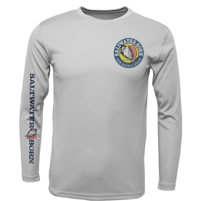 New Smyrna Beach, FL Logo Men's Long Sleeve UPF 50+ Dry-Fit Shirt