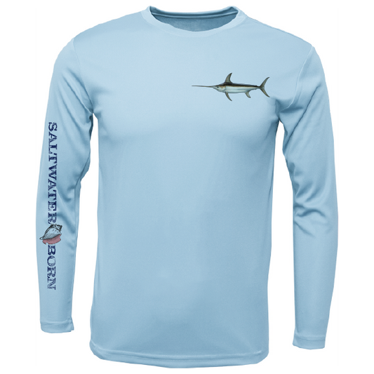 SK Swordfish on Chest Long Sleeve UPF 50+ Dry-Fit Shirt