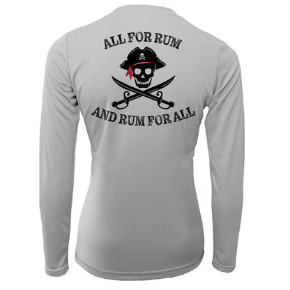 Texas Freshwater Born "All For Rum and Rum For All" Women's Long Sleeve UPF 50+ Dry-Fit Shirt