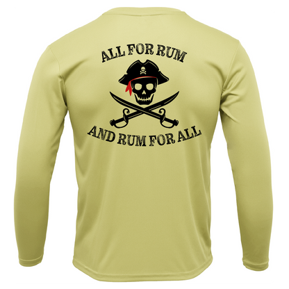 Texas Freshwater Born "All For Rum and Rum For All" Girl's Long Sleeve UPF 50+ Dry-Fit Shirt
