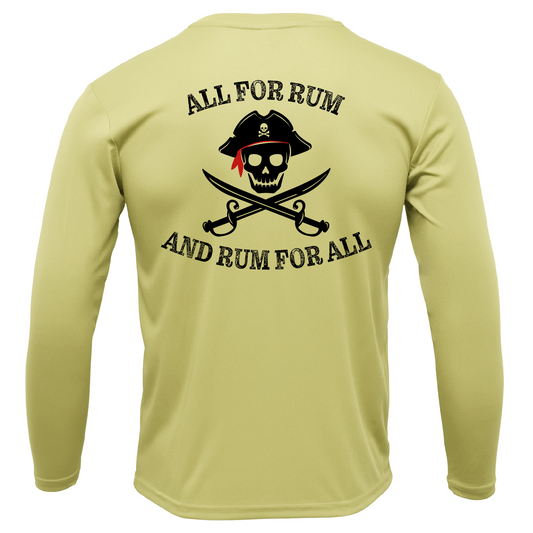Saltwater Born "All for Rum and Rum for All" Long Sleeve UPF 50+ Dry-Fit Shirt