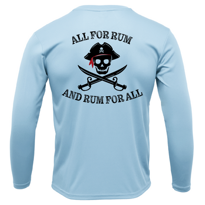 Saltwater Born "All for Rum and Rum for All" Long Sleeve UPF 50+ Dry-Fit Shirt