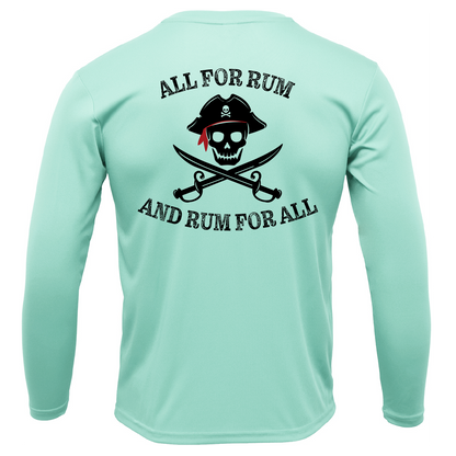 Georgia Freshwater Born "All For Rum and Rum For All" Men's Long Sleeve UPF 50+ Dry-Fit Shirt
