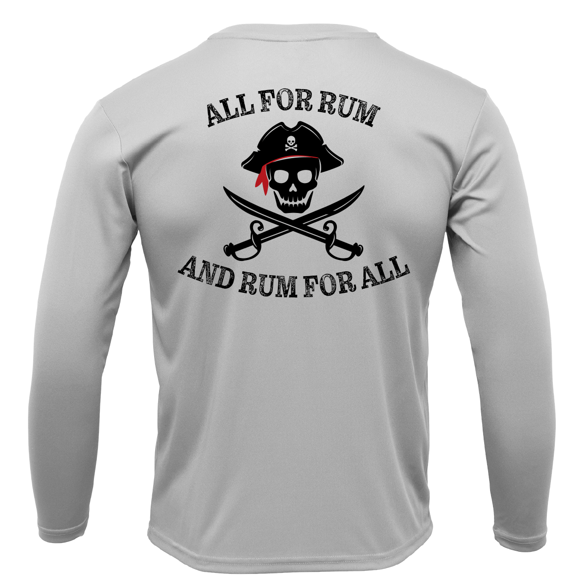 Freshwater Born "All For Rum and Rum For All" Men's Long Sleeve UPF 50+ Dry-Fit Shirt