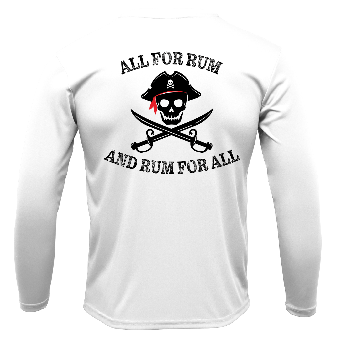 Tampa Bay, FL "All For Rum and Rum For All" Men's Long Sleeve UPF 50+ Dry-Fit Shirt