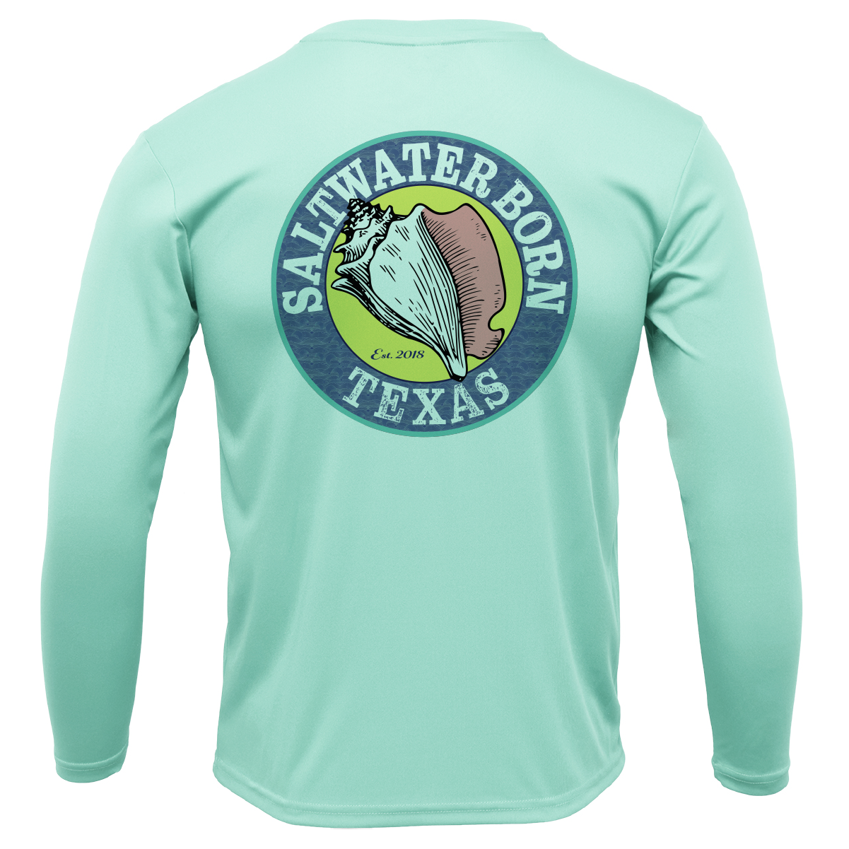 Texas Flag Men's Long Sleeve UPF 50+ Dry-Fit Shirt