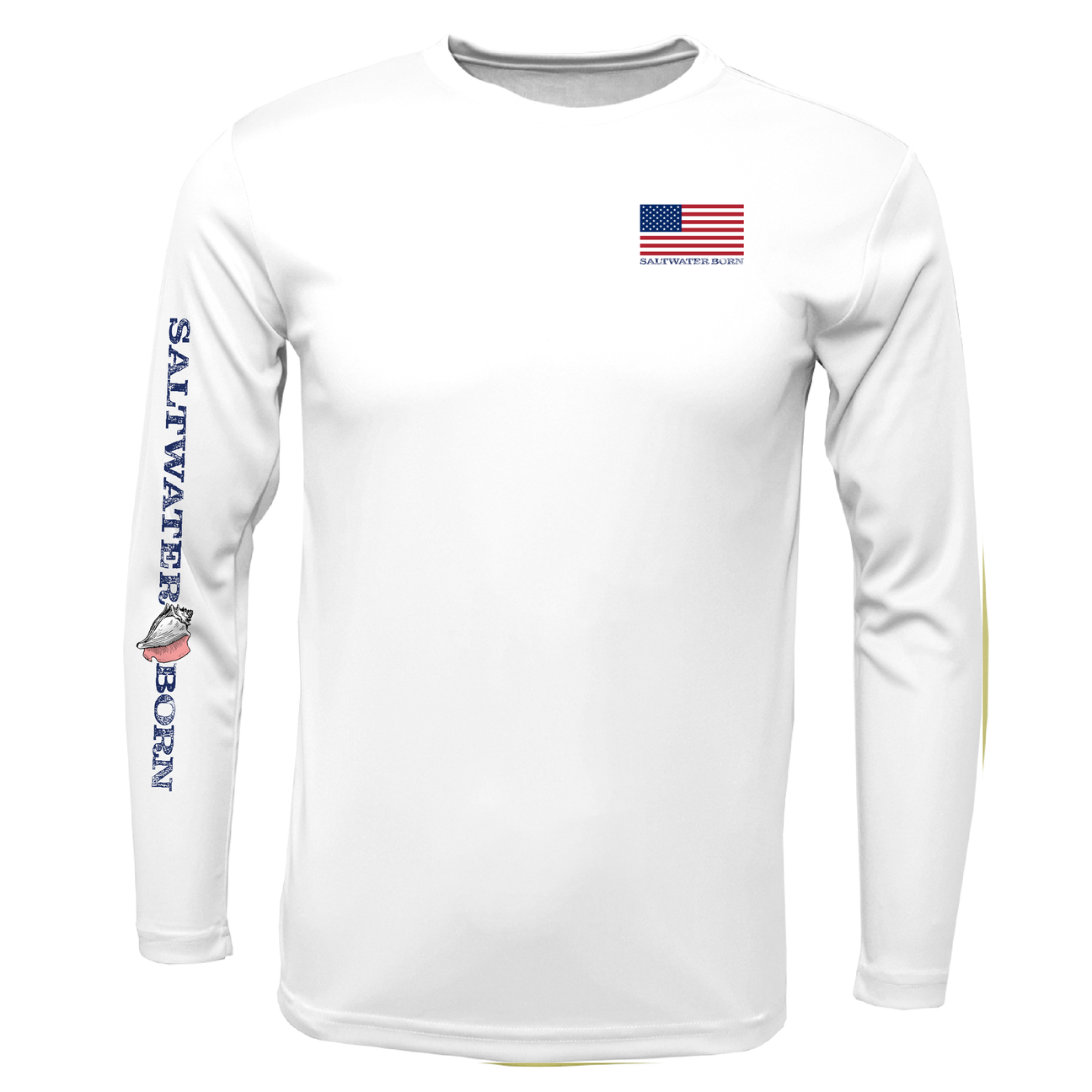 USA Jumbo Gulf Shrimp Long Sleeve UPF 50+ Dry-Fit Shirt
