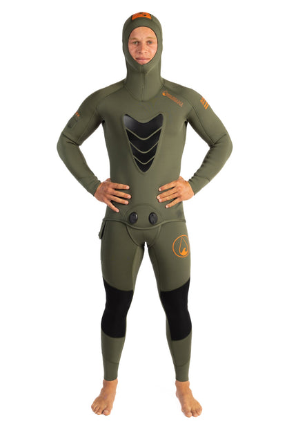 Men's Ranger Green Essentials Pro 5.0mm Wetsuit v1