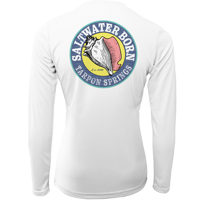 Tarpon Springs, FL "Saltwater Hair Don't Care" Long Sleeve UPF 50+ Dry-Fit Shirt