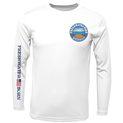 Michigan Freshwater Born Kraken Men's Long Sleeve UPF 50+ Dry-Fit Shirt