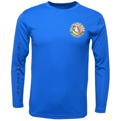 Siesta Key, FL Marlin Men's Long Sleeve UPF 50+ Dry-Fit Shirt