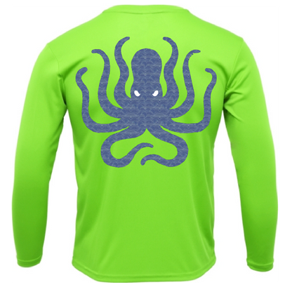 Key West, FL Kraken Men's Long Sleeve UPF 50+ Dry-Fit Shirt