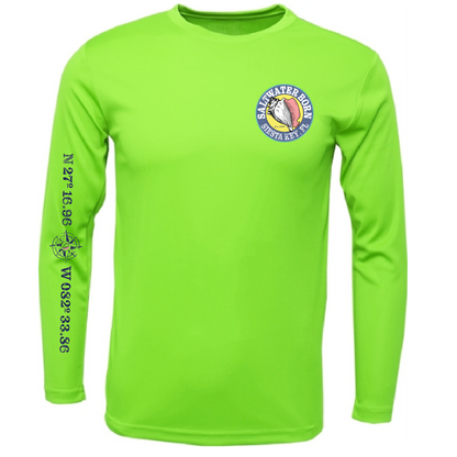 Siesta Key, FL Marlin Men's Long Sleeve UPF 50+ Dry-Fit Shirt